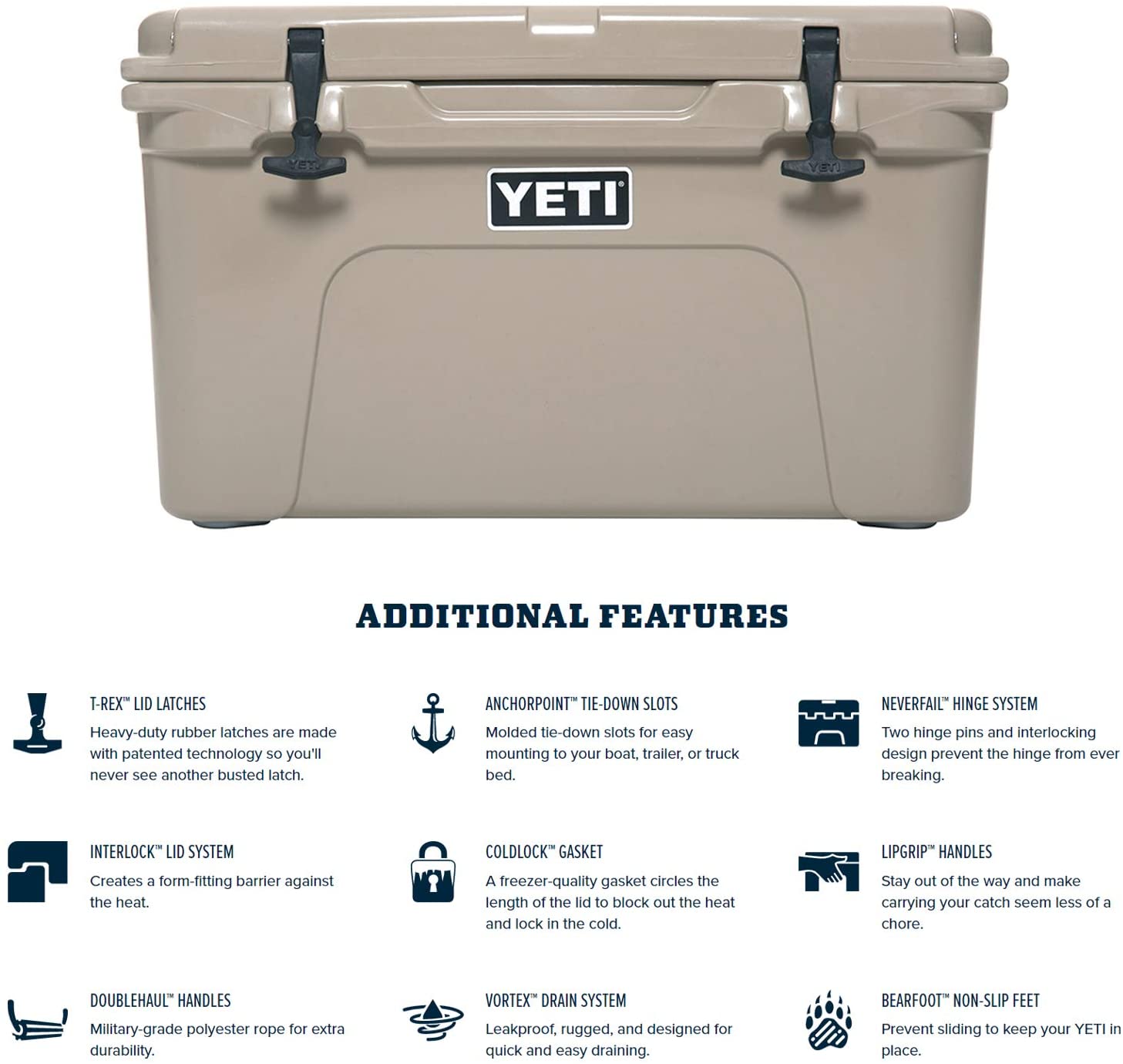 YETI Tundra 45 Cooler Desert Tan